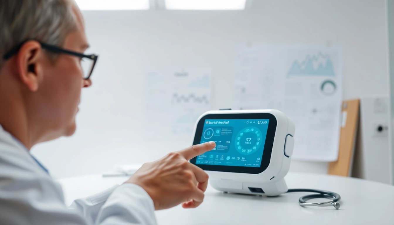 Interacting with deus medical device in a professional medical environment.