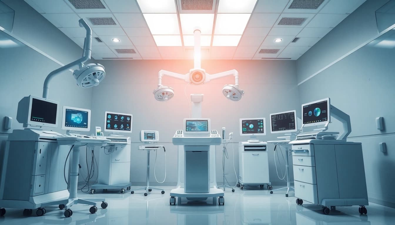 Entdecken Sie deus medical als hochmodernes medizinisches Gerät in einer klinischen Umgebung.