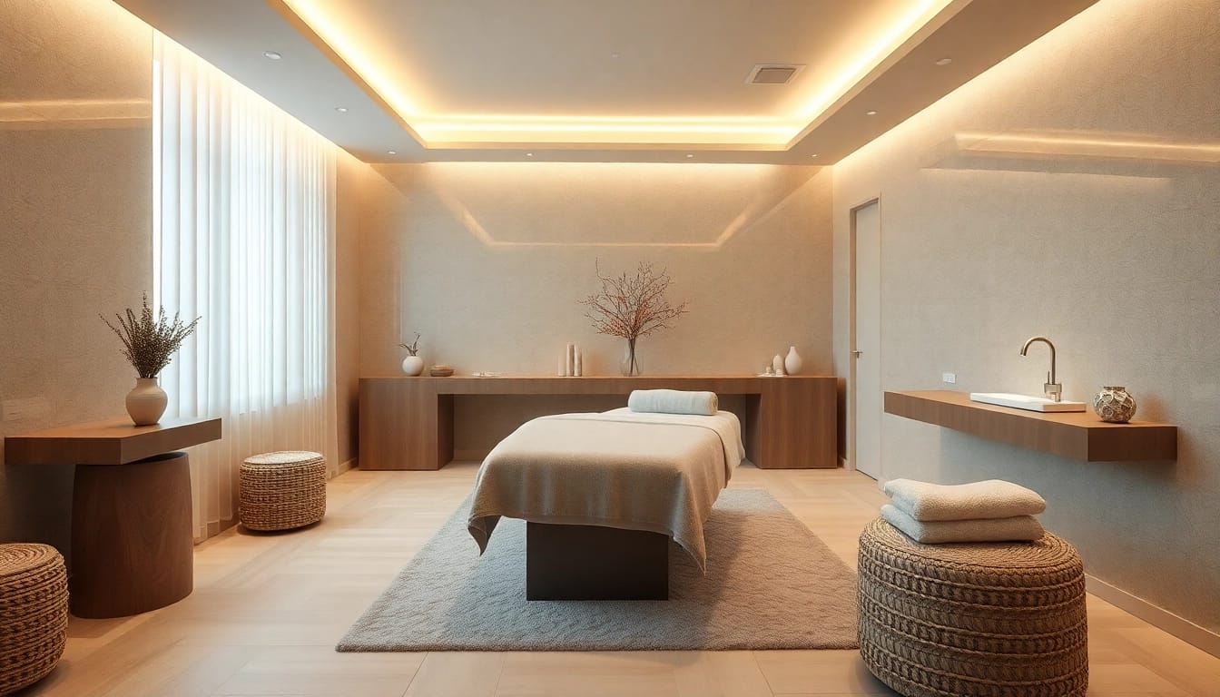Cosmetic therapy using a high-quality behandlungsliege with elegant design and adjustable features.
