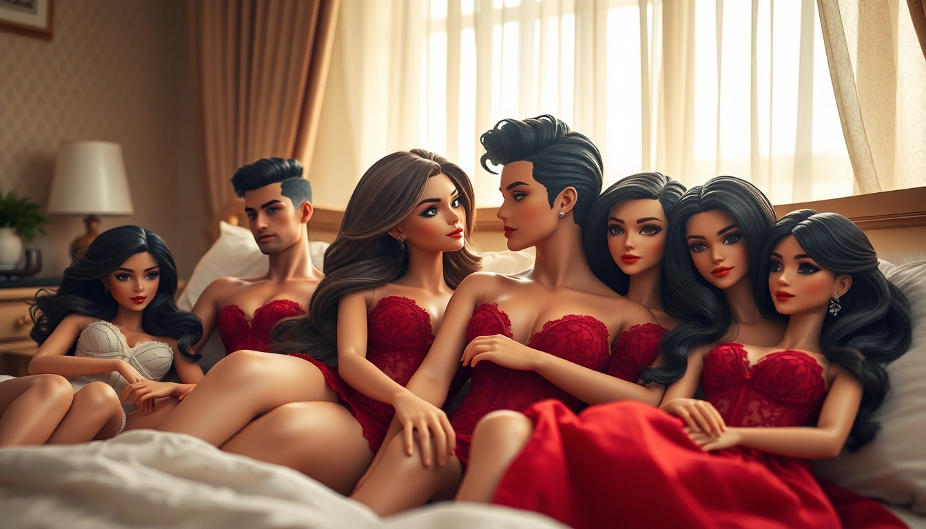 Erleben Sie die besten Love Dolls in einem stilvollen und einladenden Schlafzimmer.