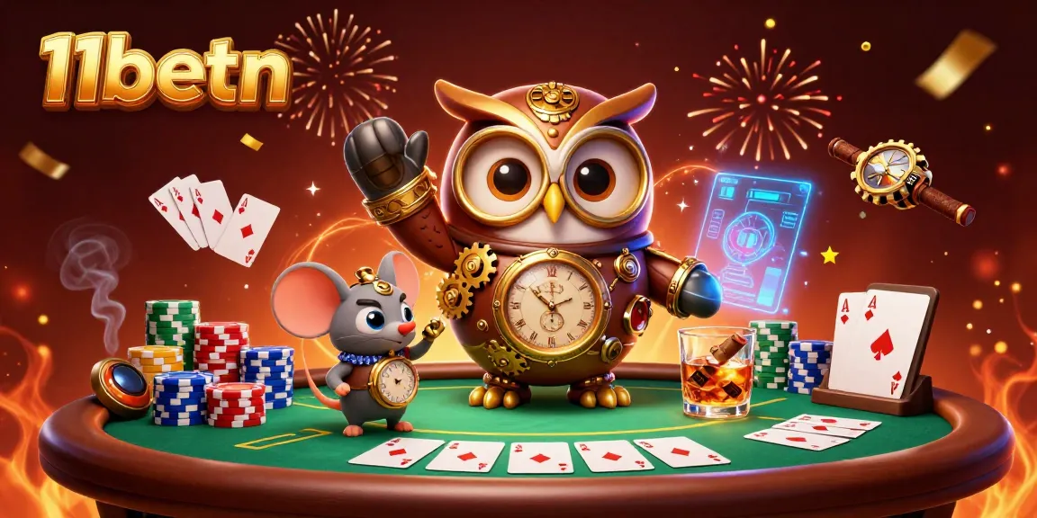 Experience game-winning moments at 11betn with dynamic poker action and festive casino ambiance.