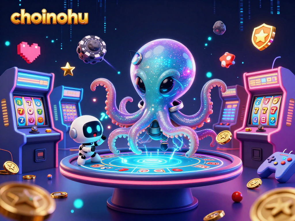 Join the alien octopus in choinohu for thrilling poker under cosmic lights.
