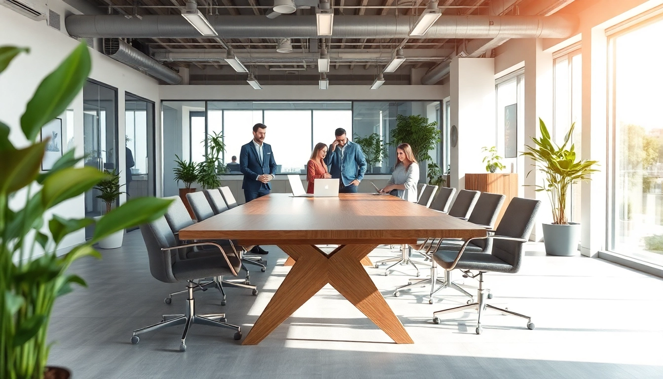 Professionelle Besprechungsszene bei Headhunter Mühlheim mit Teamarbeit und modernem Büroumfeld.