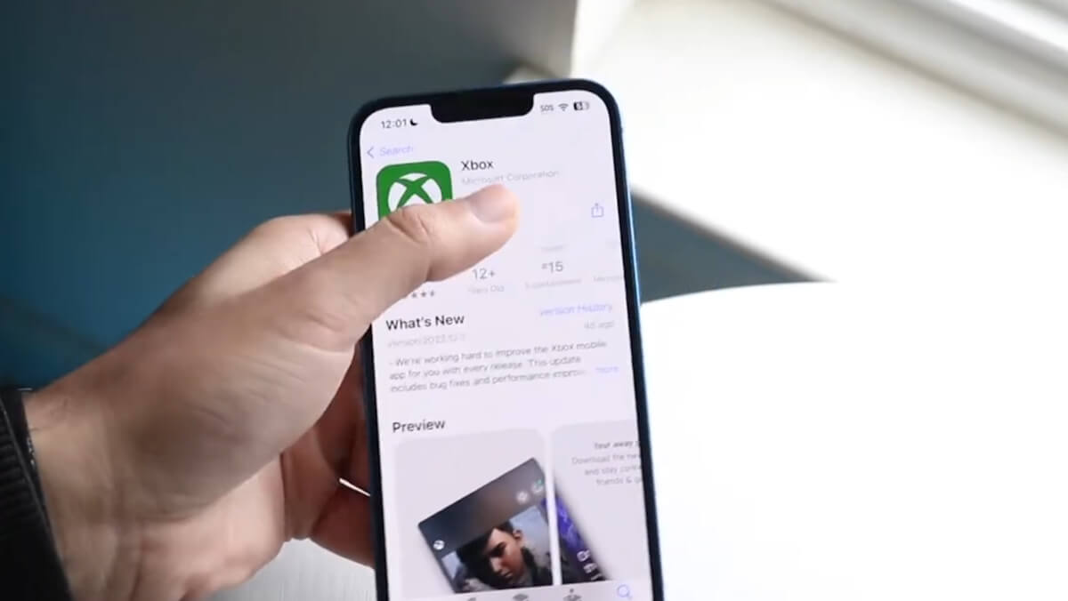 xbox mobile test message