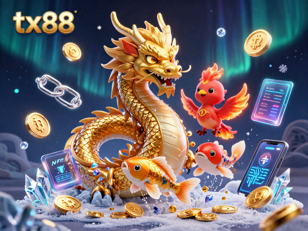 Experience the excitement of tx88 with brilliant 3D casino elements and vibrant characters in an animated scene.