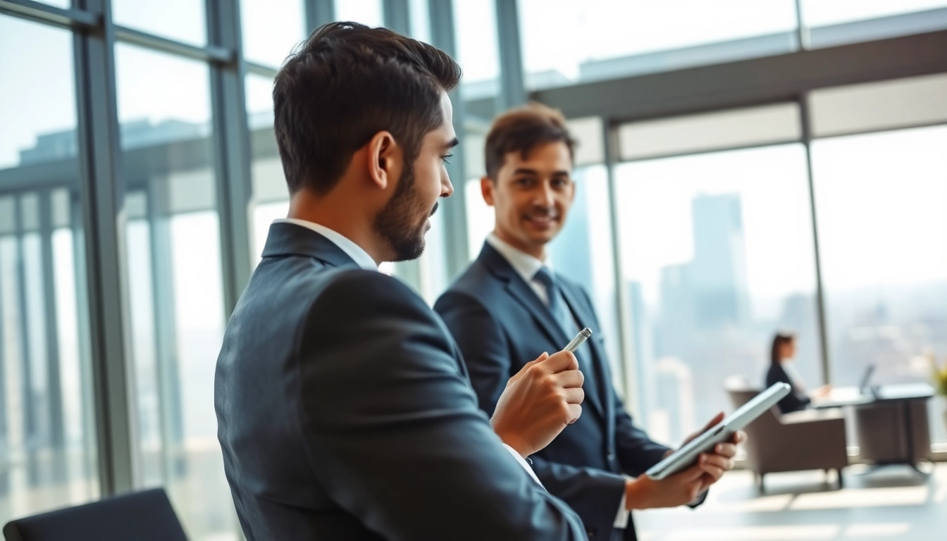Headhunter Schweiz berät professionell in einem modernen Büro.