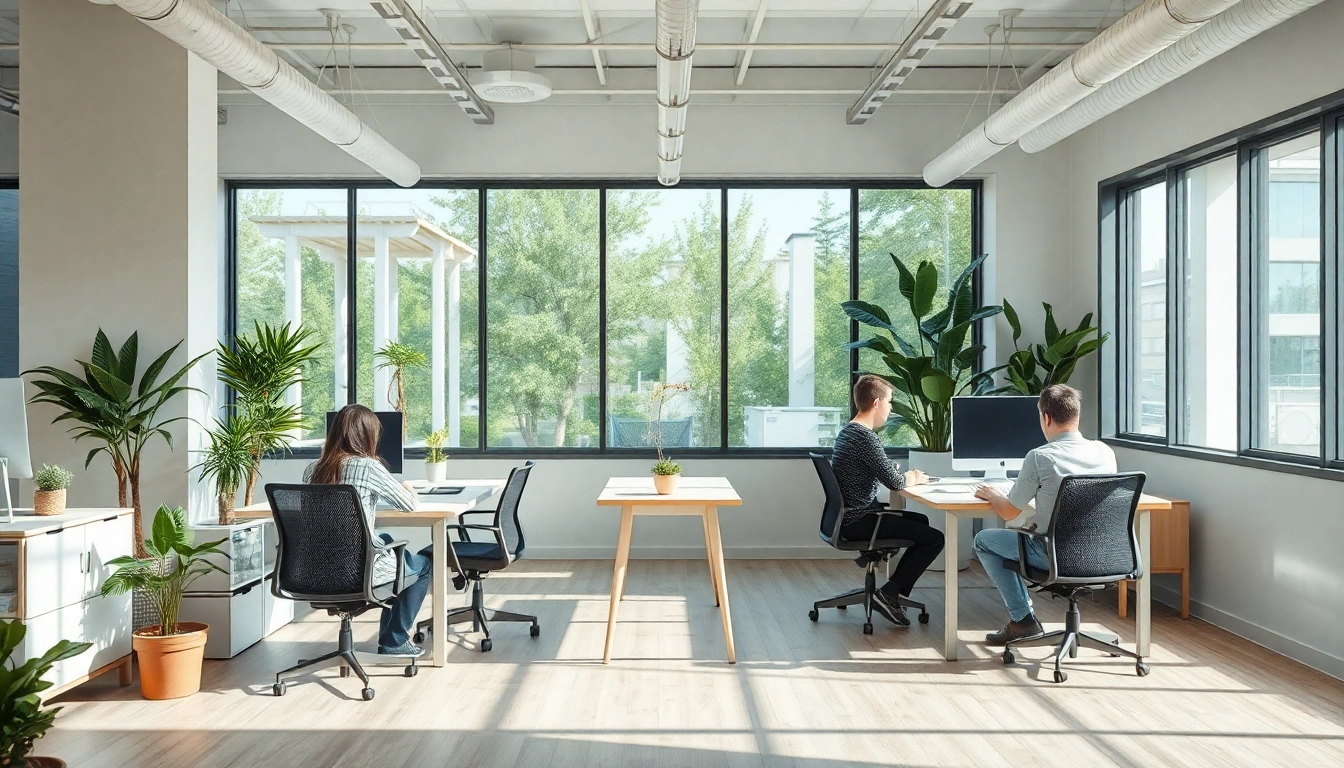 Stellenangebote: Mitarbeiter in inspirierendem Büro diskutieren kreative Ideen am modernen Arbeitsplatz.