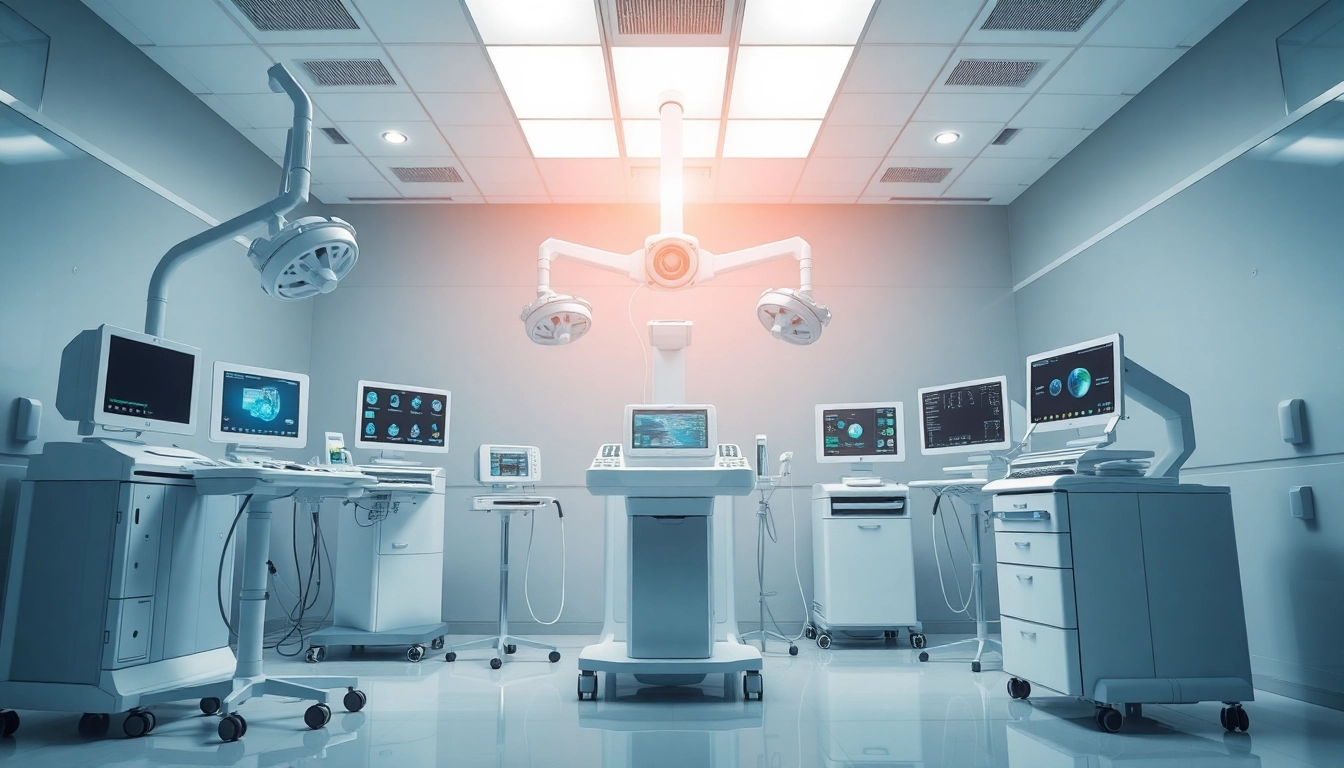 Entdecken Sie deus medical als hochmodernes medizinisches Gerät in einer klinischen Umgebung.