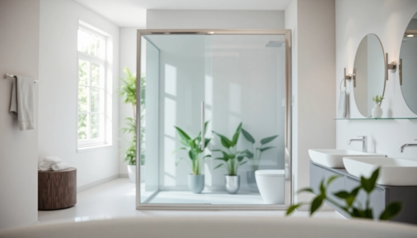 Moderne duschkabine 100x100 pendeltür in einem stilvollen Badezimmer mit eleganten Details.