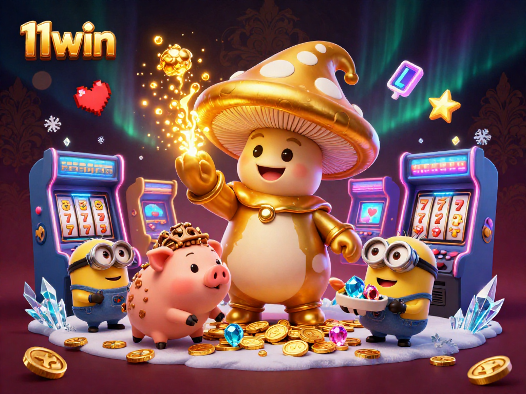 Play slot games with fortune at 11win, featuring magical treasures and arcade excitement.