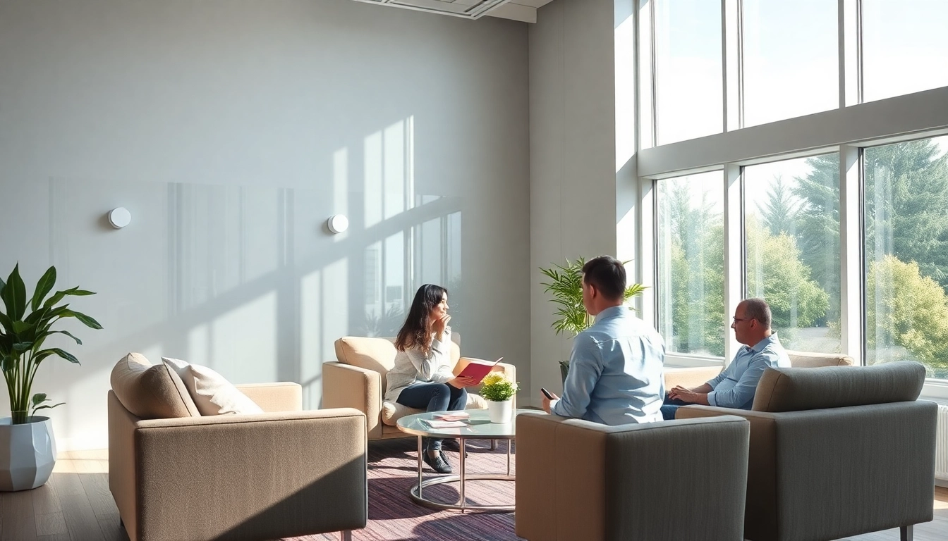 Verbindet Fachkräfte bei einer Personalvermittlung in einem modernen Büro.