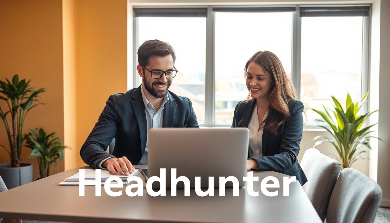 Professionelle Headhunter Erfurt beraten klienten in einem modernen Büro.