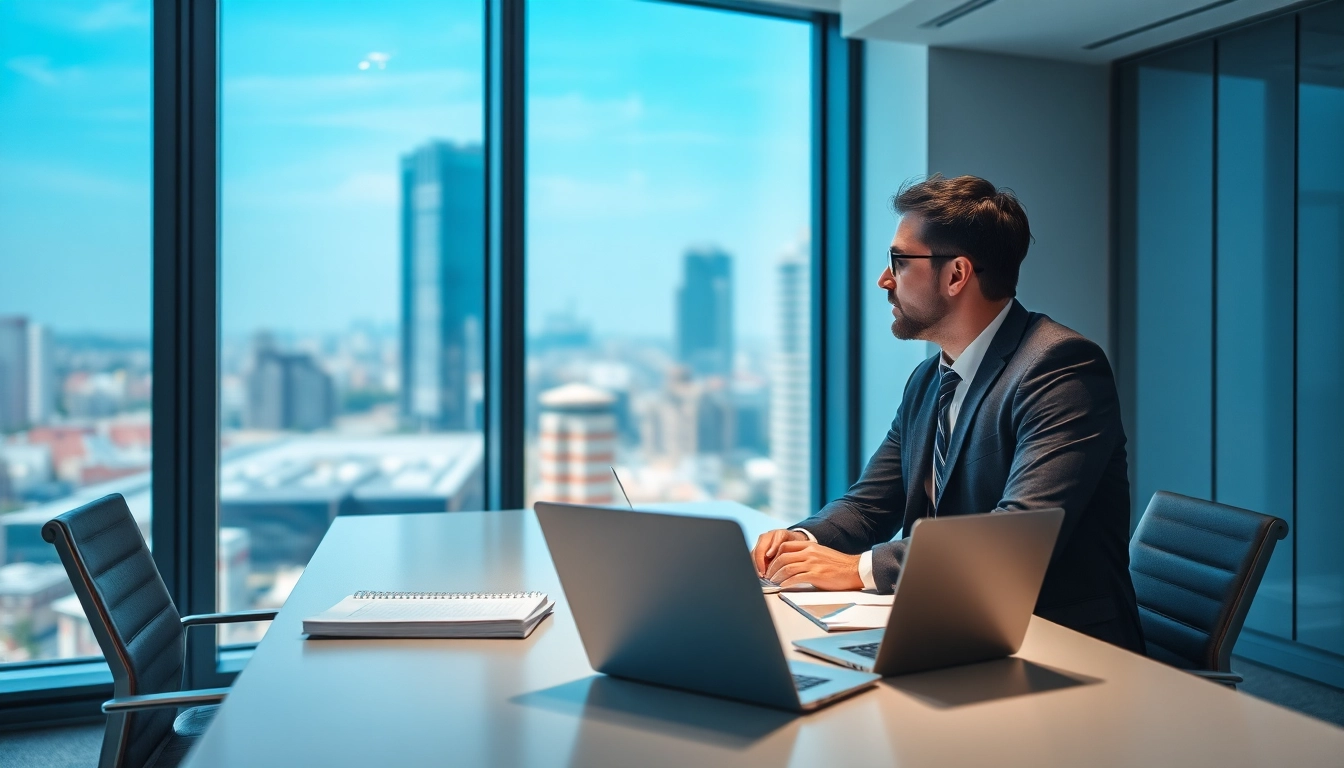 Headhunter IT berät einen talentierten Kandidaten in einem modernen, lichtdurchfluteten Büro.