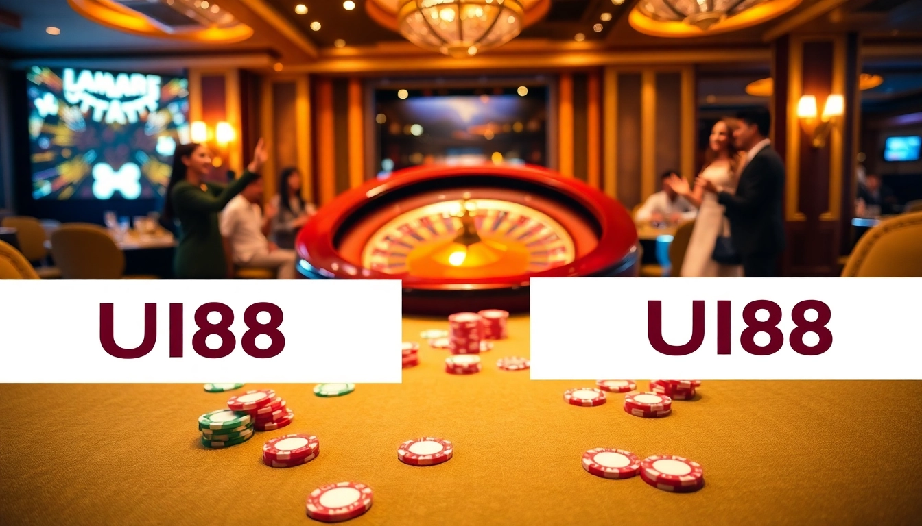 Experience thrilling gameplay at UU88 with vibrant poker tables and exciting casino action.